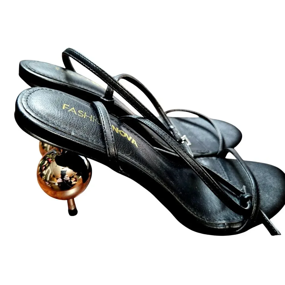 Fashion Nova + More Size 7 Women's Heeled Sandals Lot of 3 Pairs Bulk Shoes